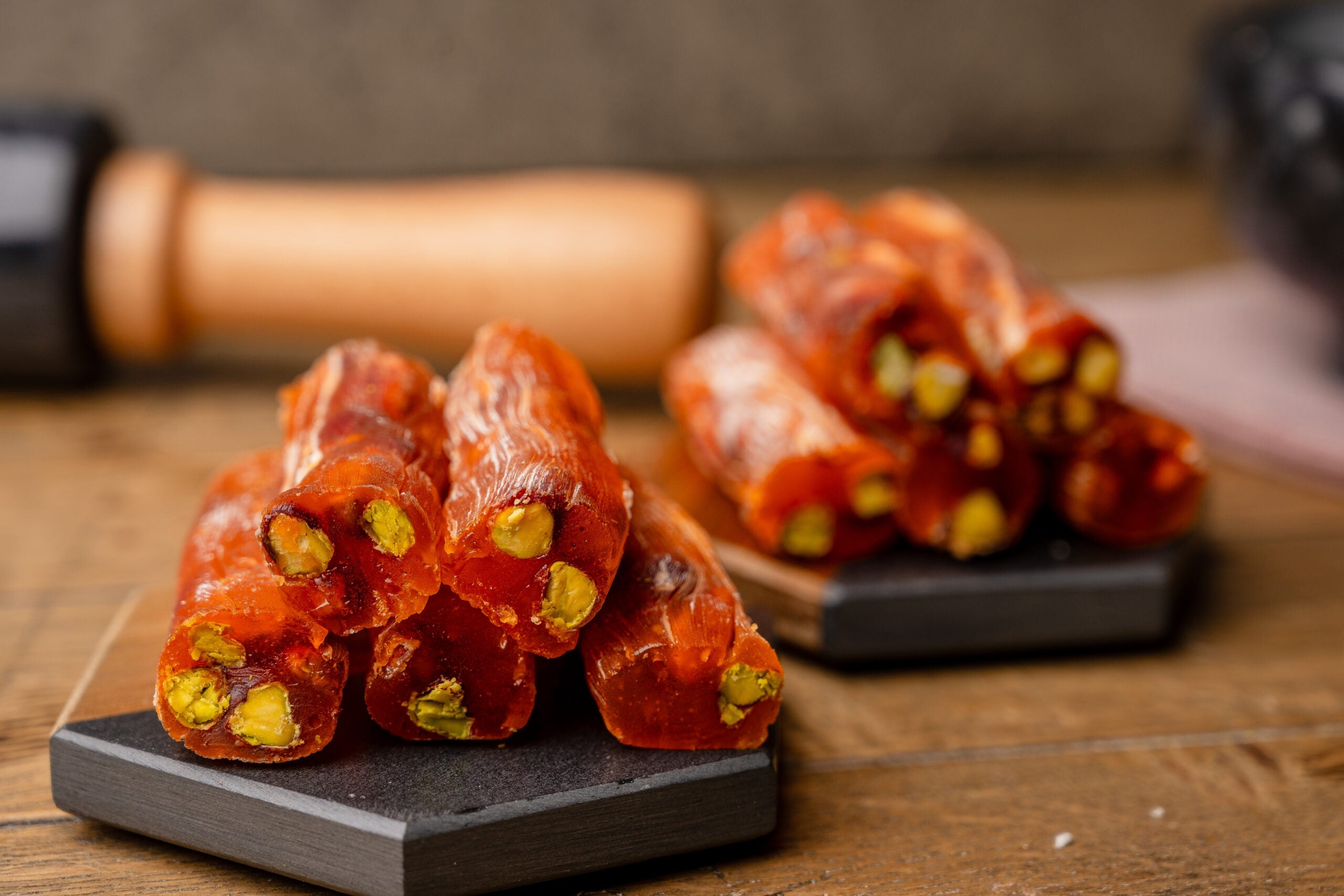 Orangenaroma Pistazien Turkish Delight