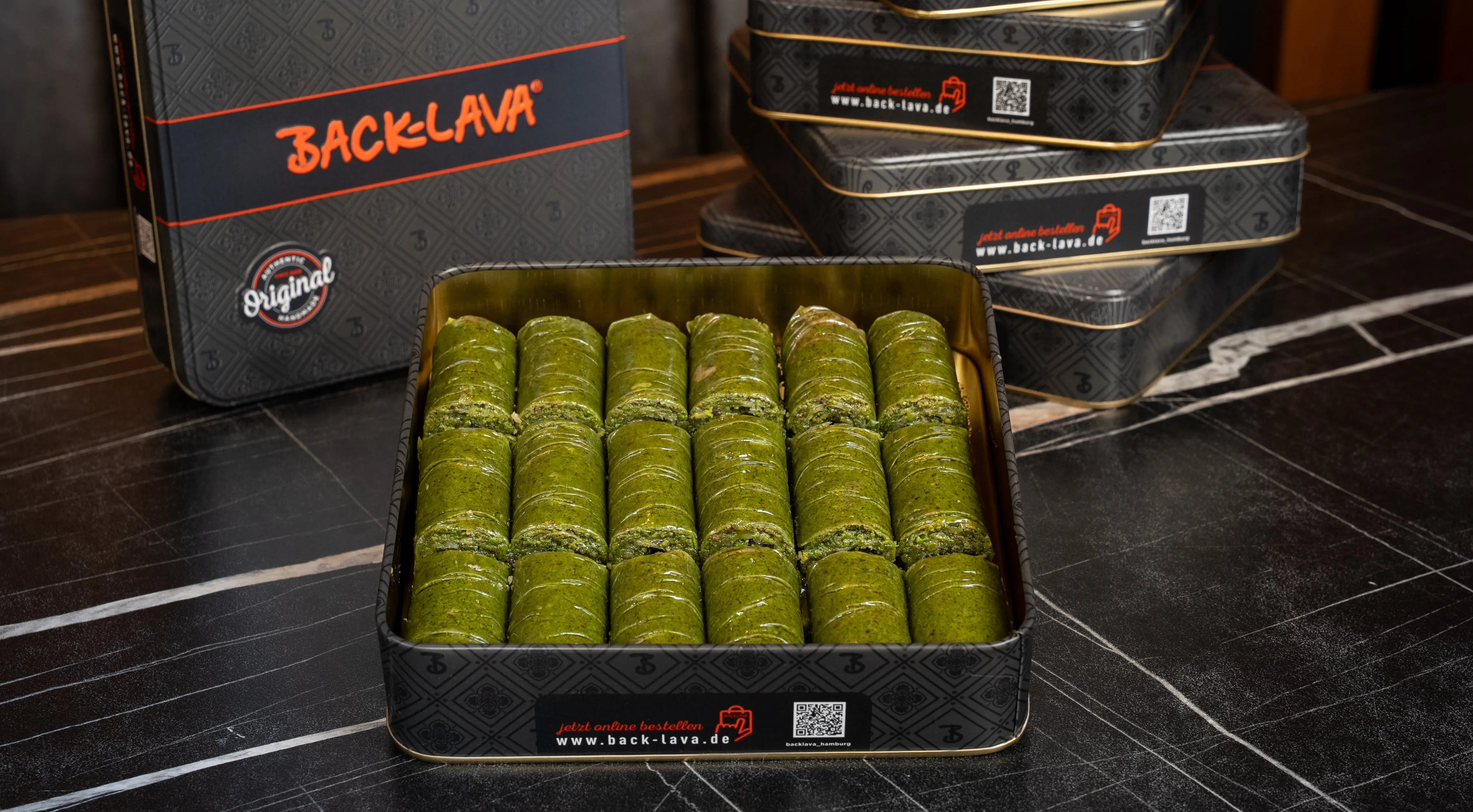 Pistazien Roll Baklava | 100% Pistazien