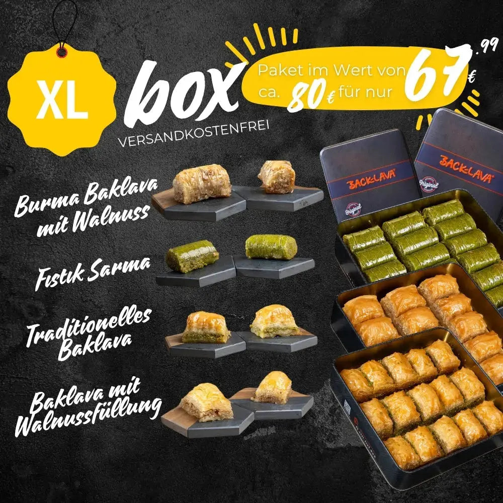Baklava Probierset – beliebteste Baklava-Sorten