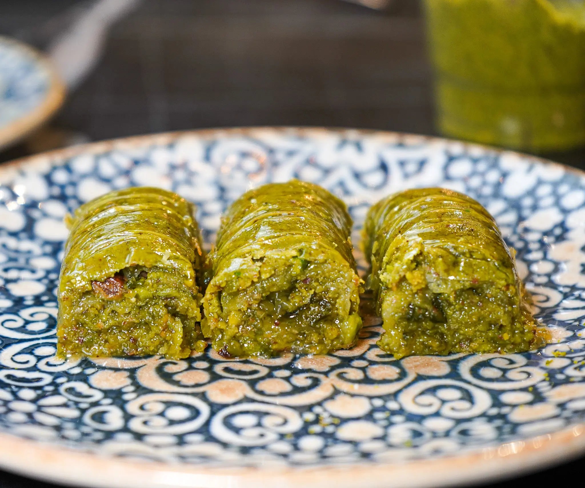 Pistazien Roll Baklava | 100% Pistazien 