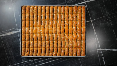 Gerollte Baklava mit Pistazien Blech | ca. 3800 g – Back-Lava 