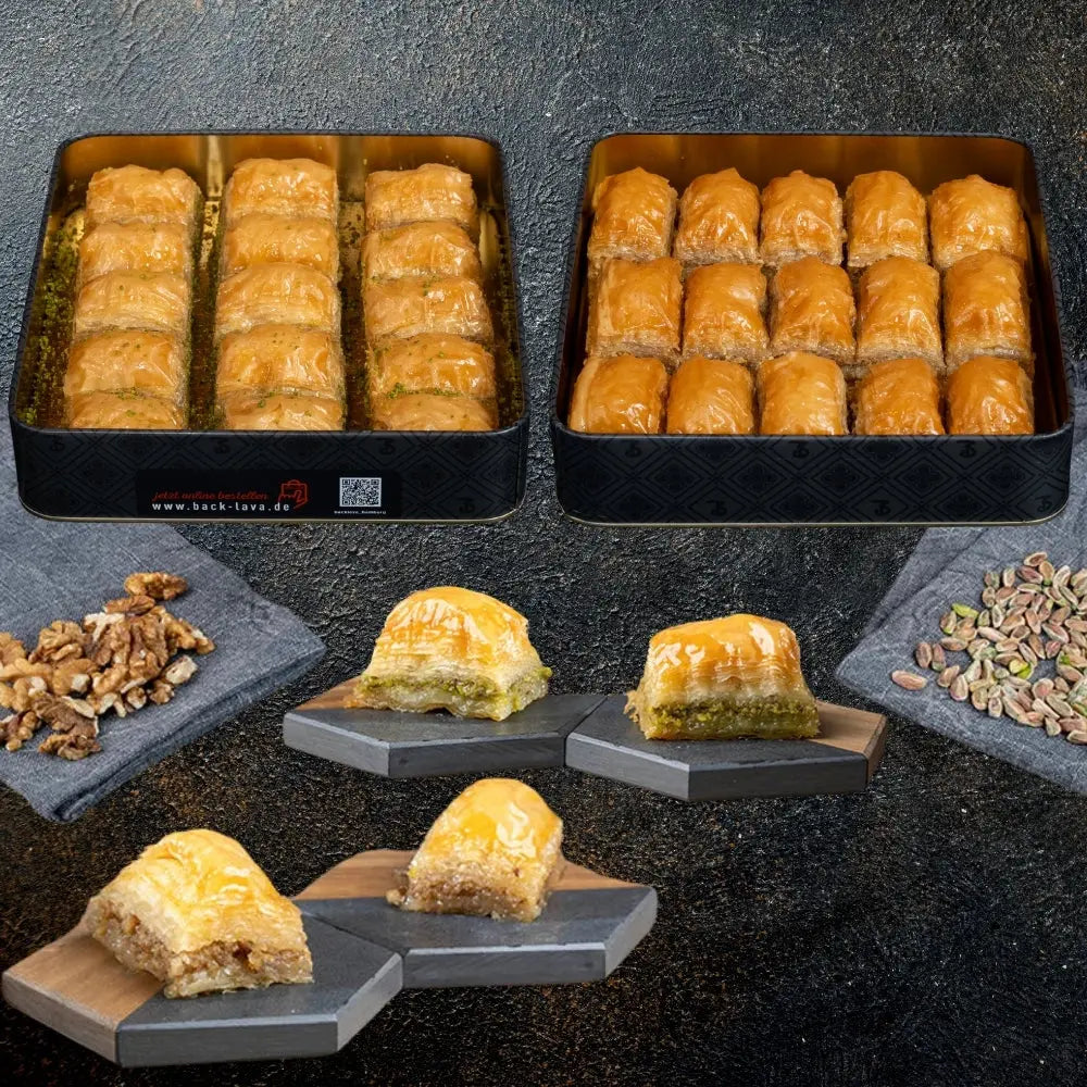 Duo Angebot - Baklava mit Pistazien und Walnüssen 