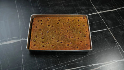 Kleines Engelshaar Baklava Blech mit Pistazien von Back-Lava – ca. 2000 g, knusprige Kadayif-Spezialität