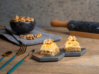 Leicht gesüßtes Baklava mit Walnuss 